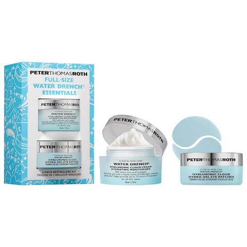 Набор из 2 средств Peter Thomas Roth Water Drench Hyaluronic Acid: крем и патчи для глаз