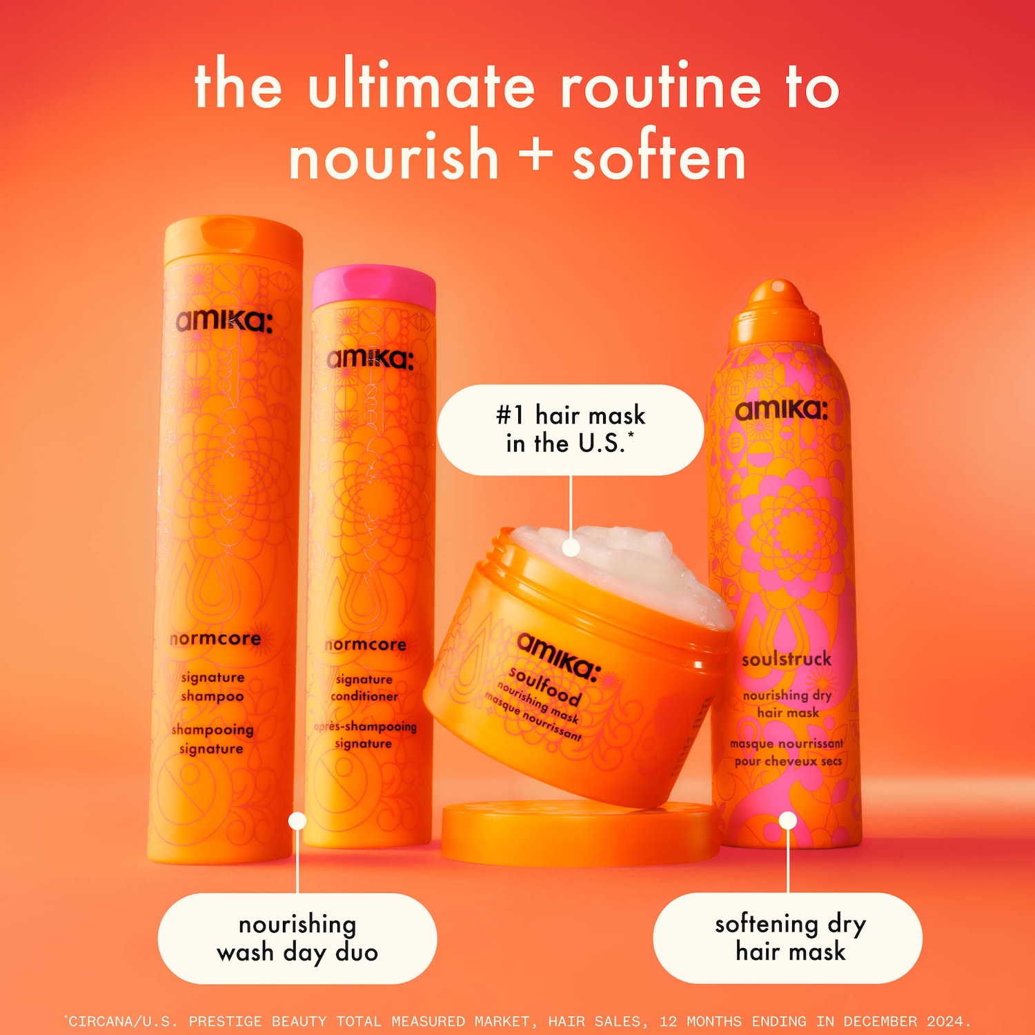 Mini Soulstruck Nourishing Dry Hair Treatment Mask - amika | Sephora