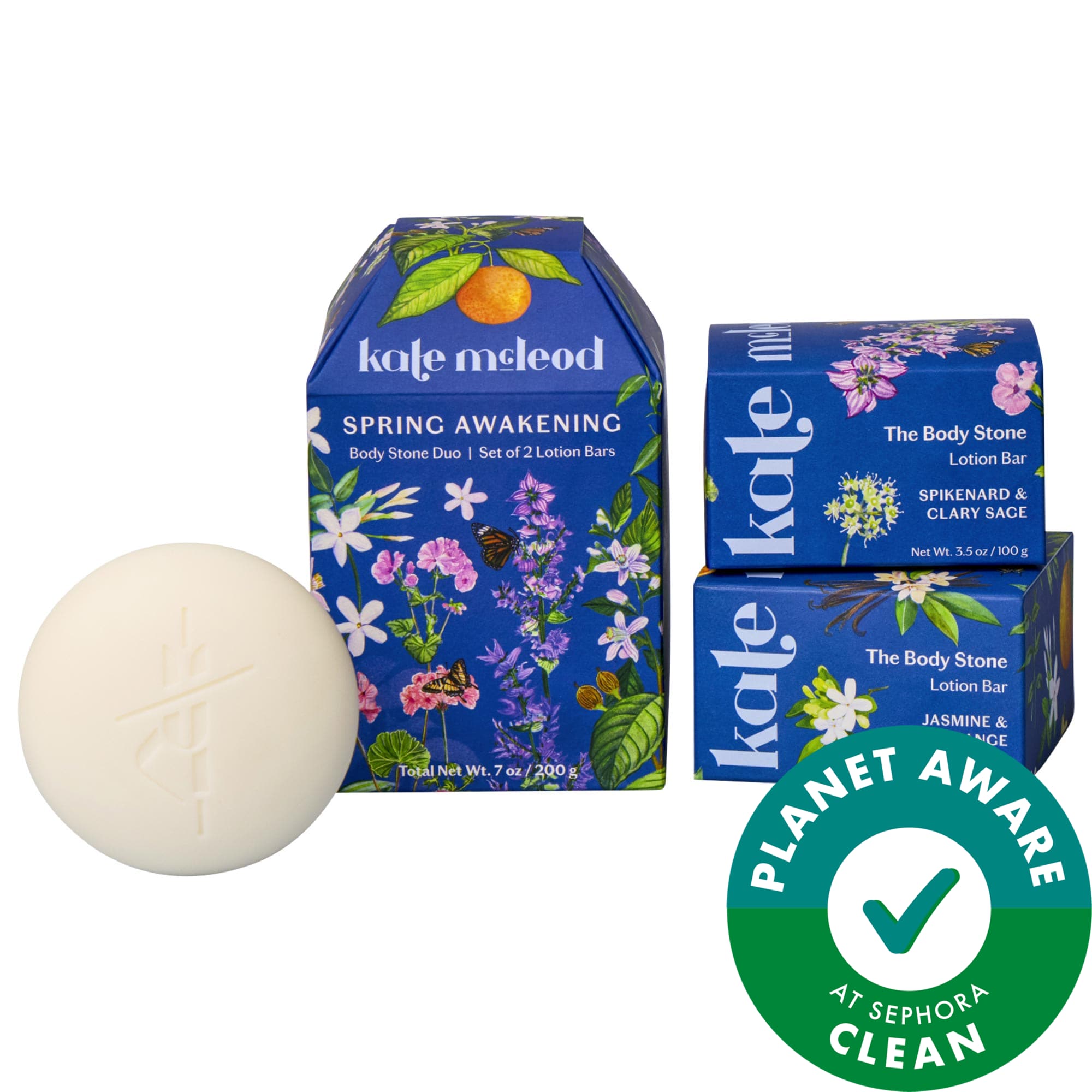Spring Body Stone Duo - 2 Full-Size Lotion Bars