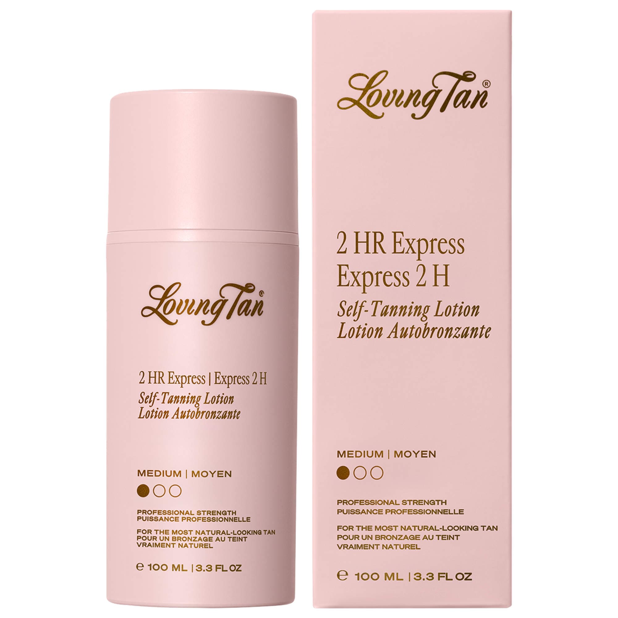 Loving Tan 2 HR Express Self-Tanning Lotion 3.3 oz/100 ml 