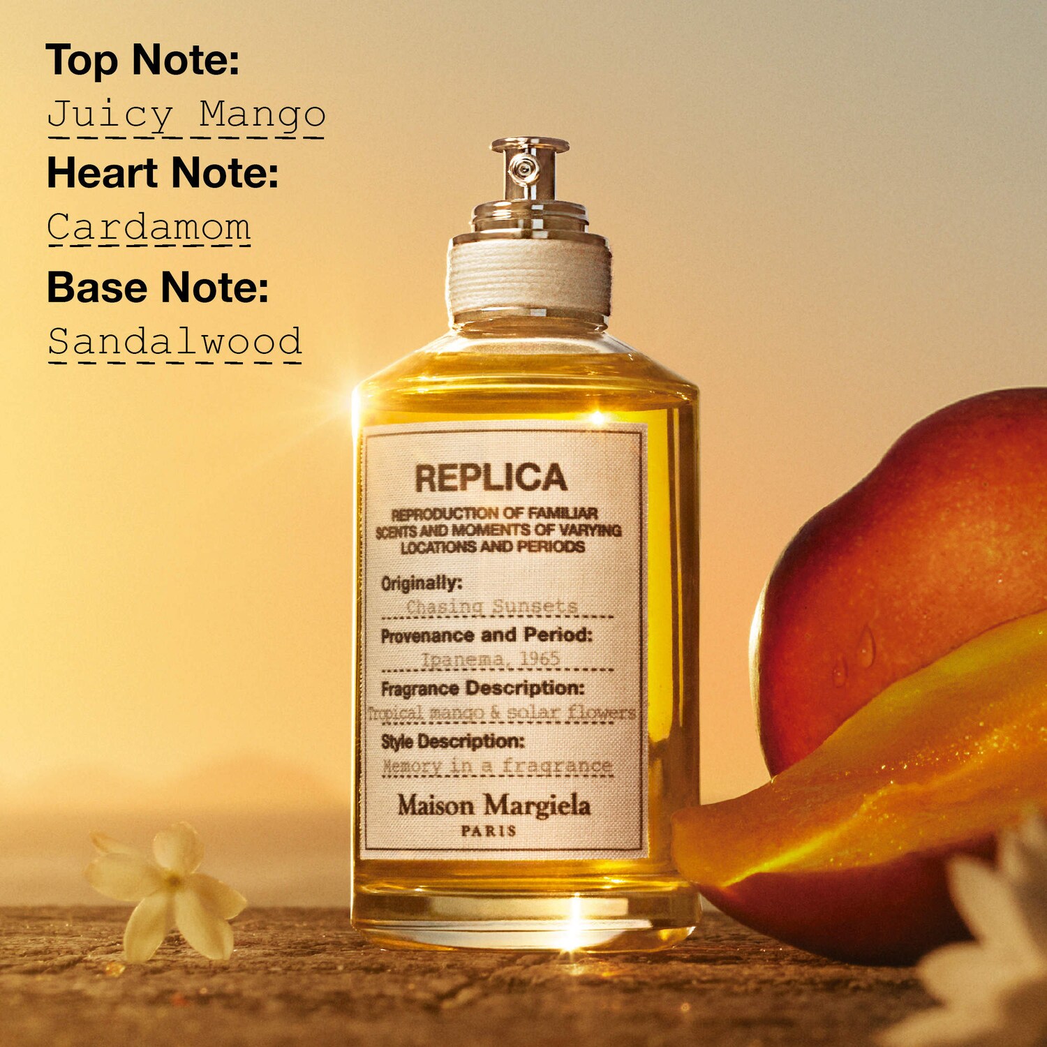 REPLICA' Chasing Sunsets Eau de Toilette with Mango and Sandalwood