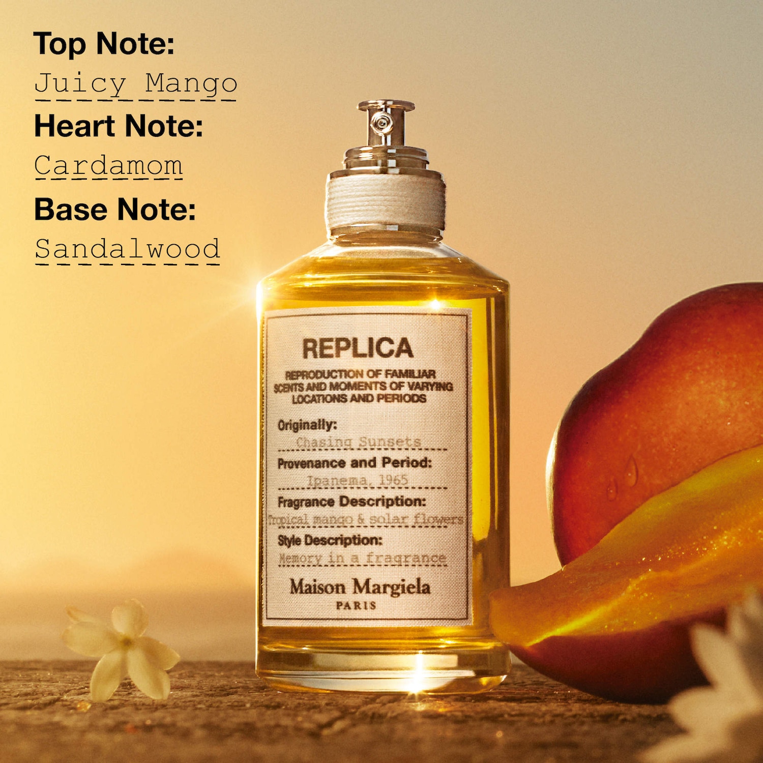 たっき Maison Margiela REPLICA 正規品 REPLICA' Chasing Sunsets Eau de Toilette with Mango and Sandalwood