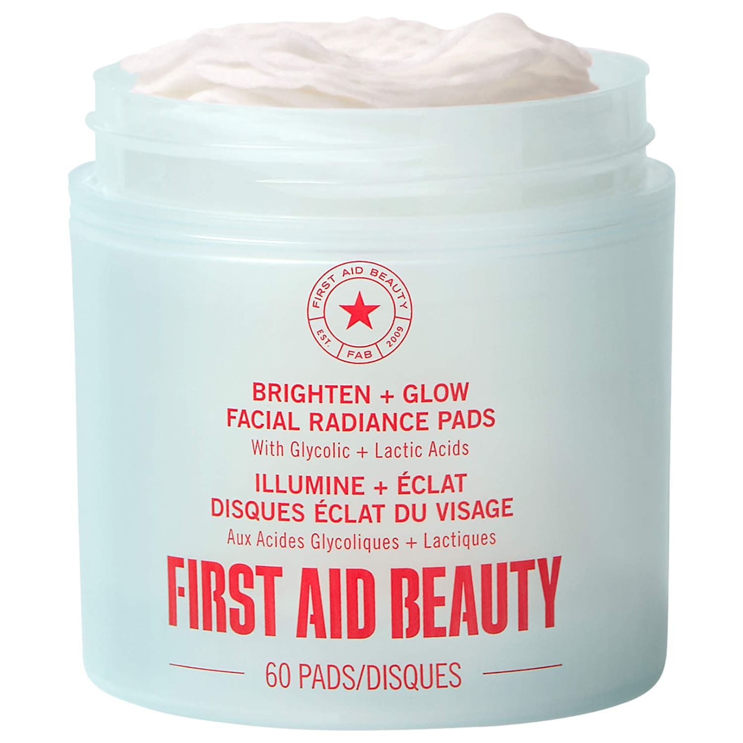 Диски для сияния лица First Aid Beauty Brighten + Glow с гликолевой и молочной кислотами — фото 1