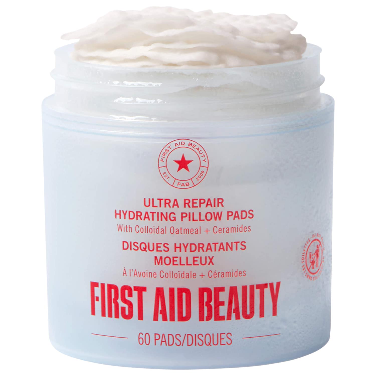 Увлажняющие пэды с овсянкой и керамидами First Aid Beauty Ultra Repair Pillow Pads — фото 1