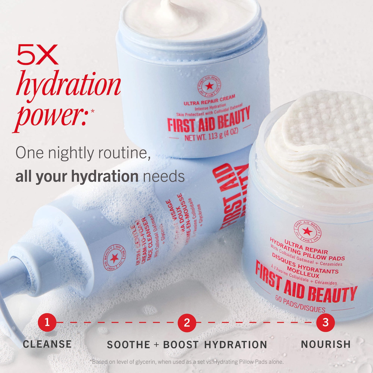 Ultra Repair Cream-to-Foam Face Cleanser with Colloidal Oatmeal + Glycerin