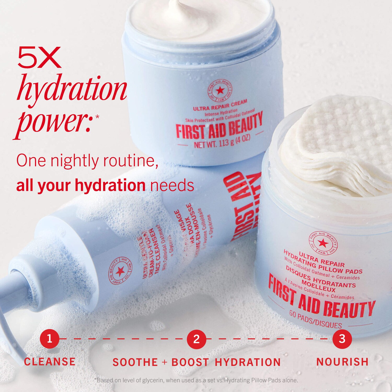 Ultra Repair Cream-to-Foam Face Cleanser with Colloidal Oatmeal + Glycerin