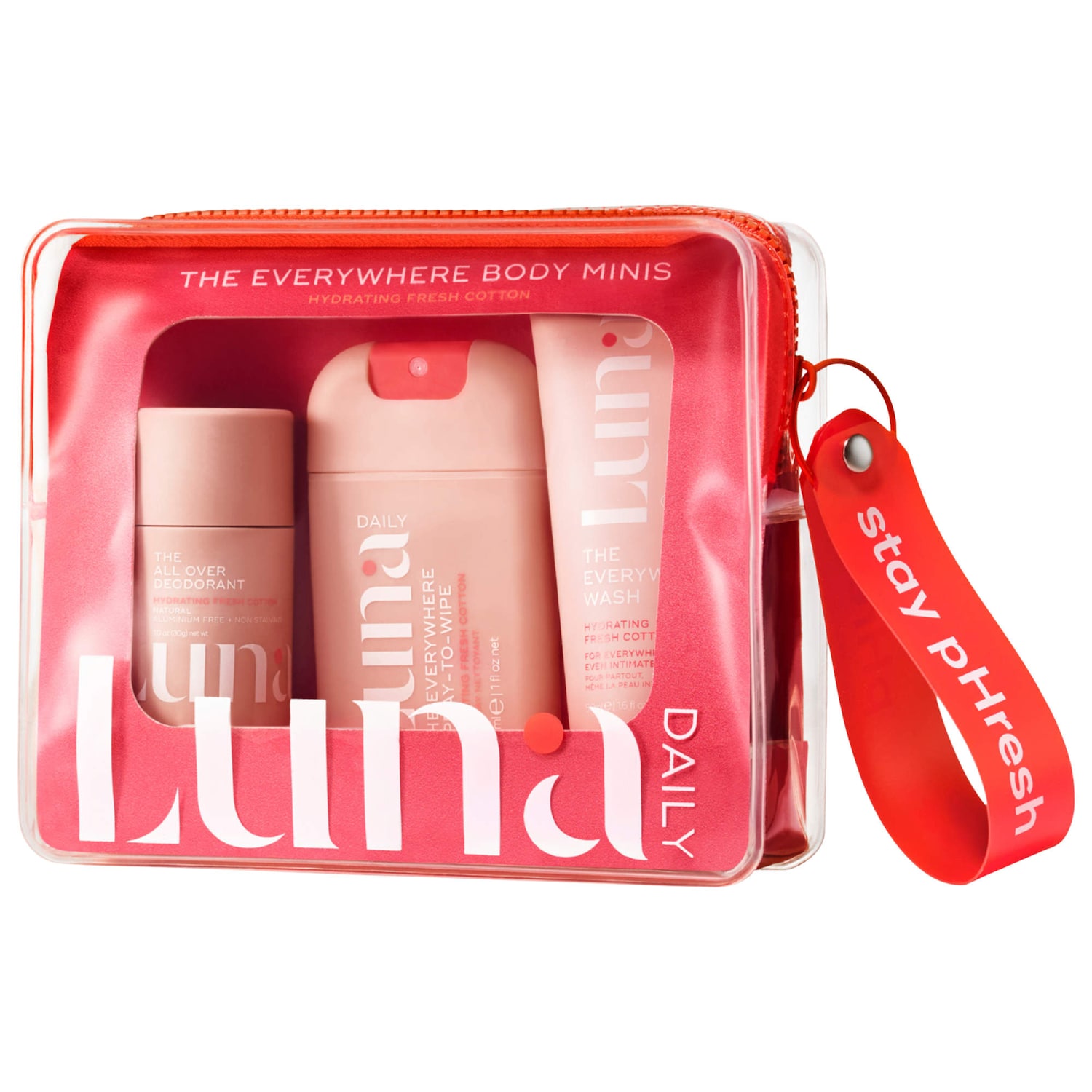 Дорожный набор из 3 мини-средств для тела Luna Daily The Hydrating Everywhere — фото 1
