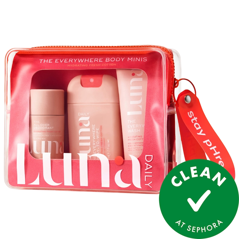 The Hydrating Everywhere Body Minis Kit - 3 step microbiome + pH-balancing body care routine