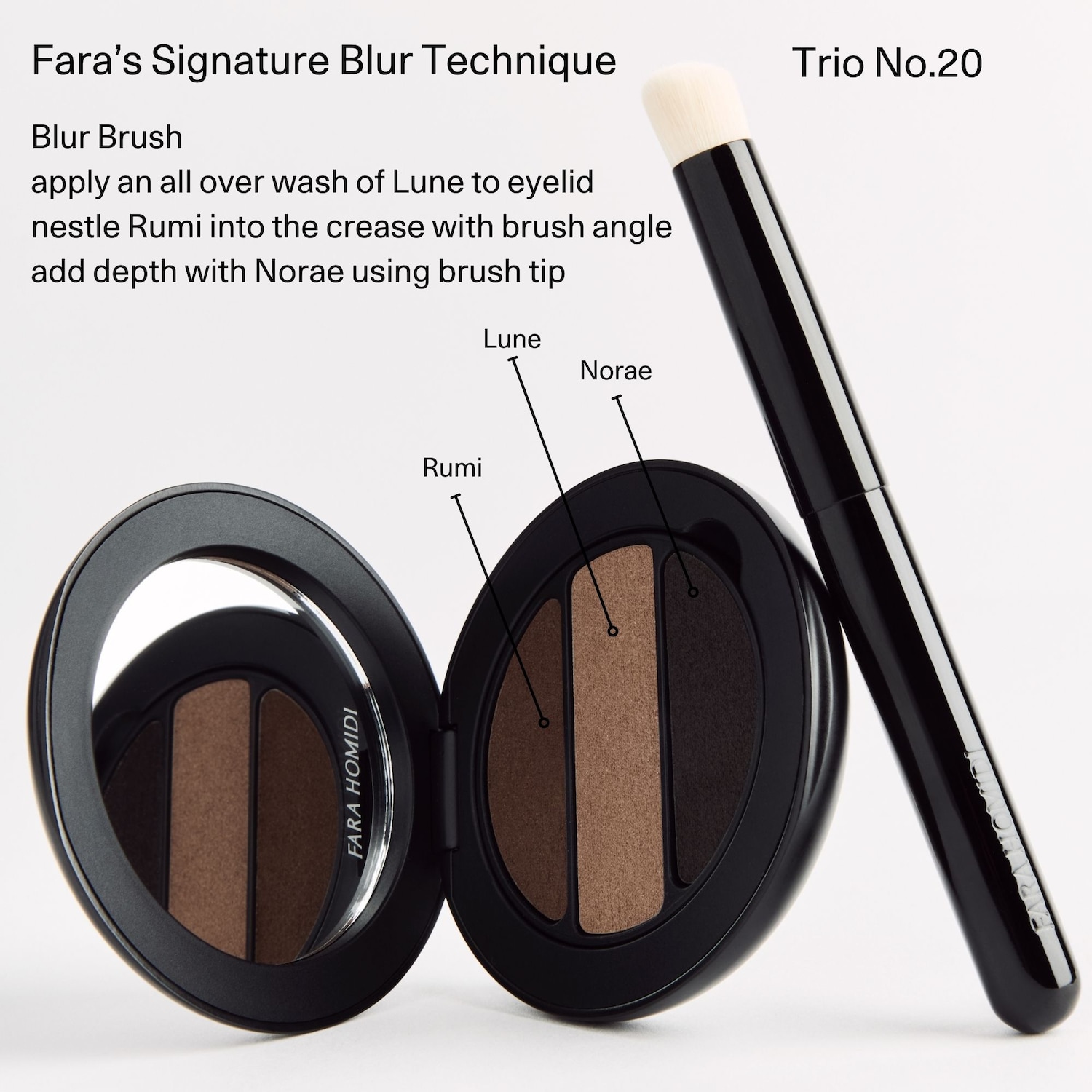 Fara Homidi Blur Eyeshadow Brush - Thumbnail 3