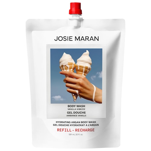 Очищающий гель для душа с аргановым маслом Josie Maran Vanilla Vibezzz, сменный блок