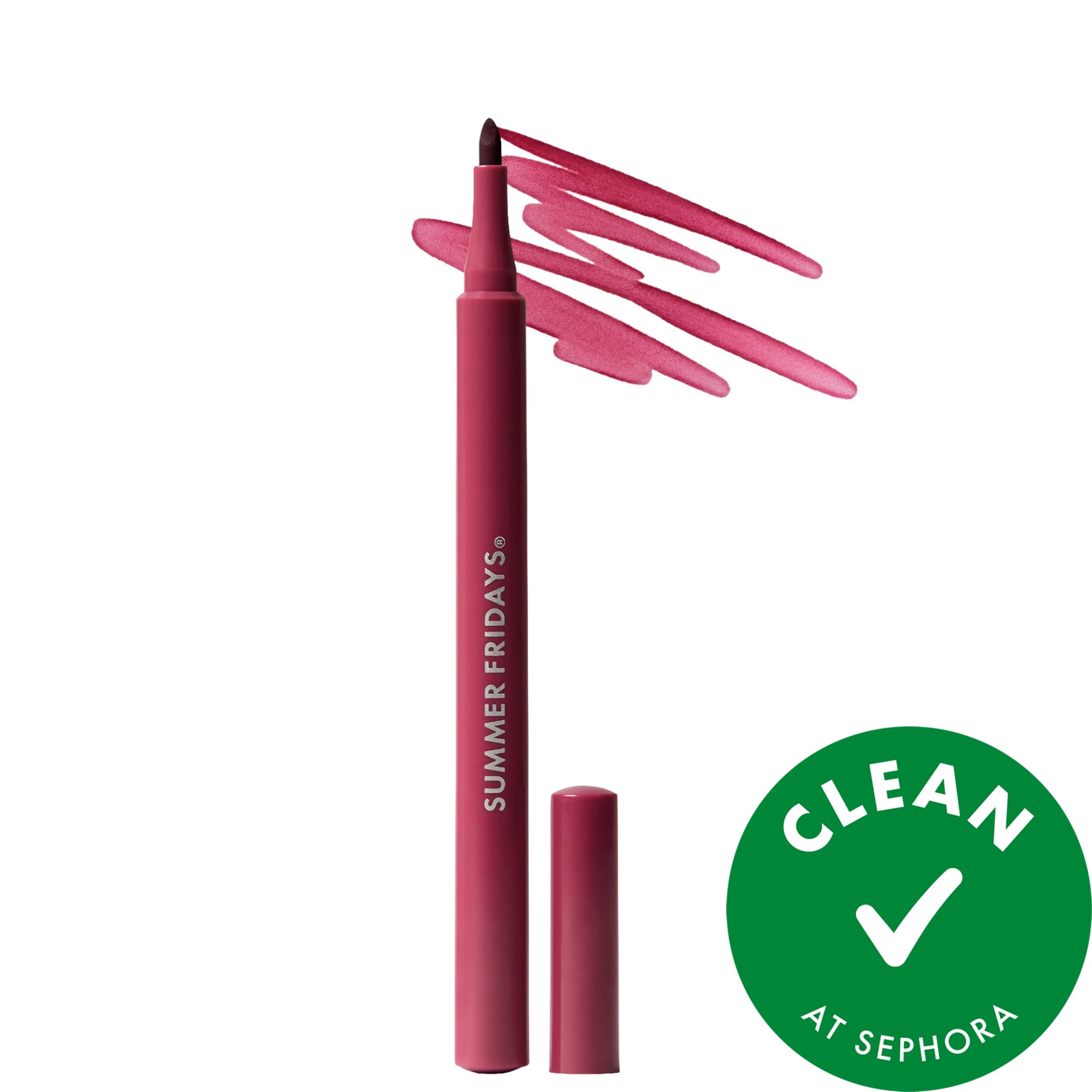Summer Fridays Flushed Lip Stain 12hr Transfer-proof Lip Tint Plum - Cool Berry