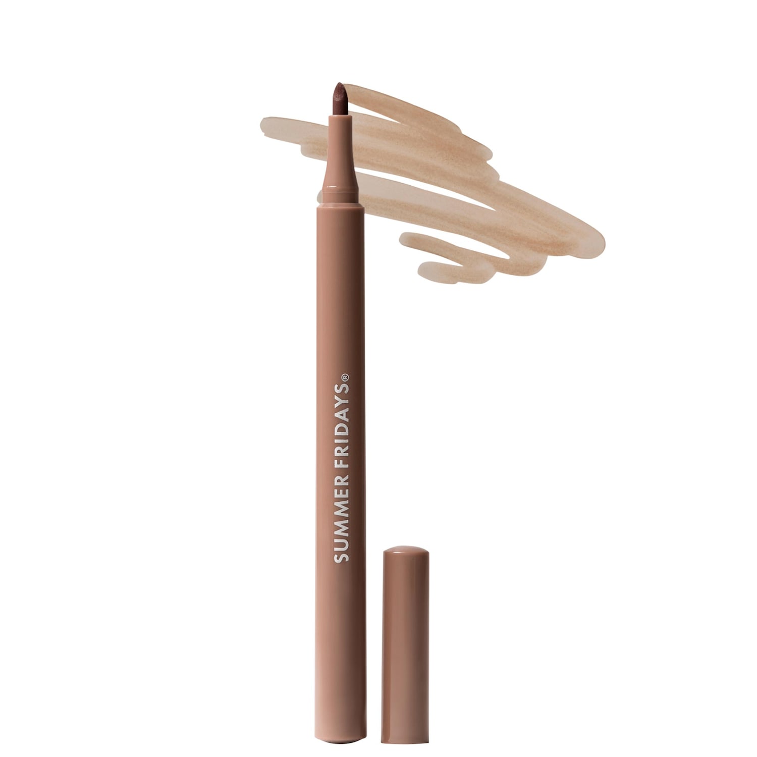 Стойкий тинт для губ на 12 часов Summer Fridays Flushed Lip Stain, цвет: Миндальный нейтральный коричневый — фото 1