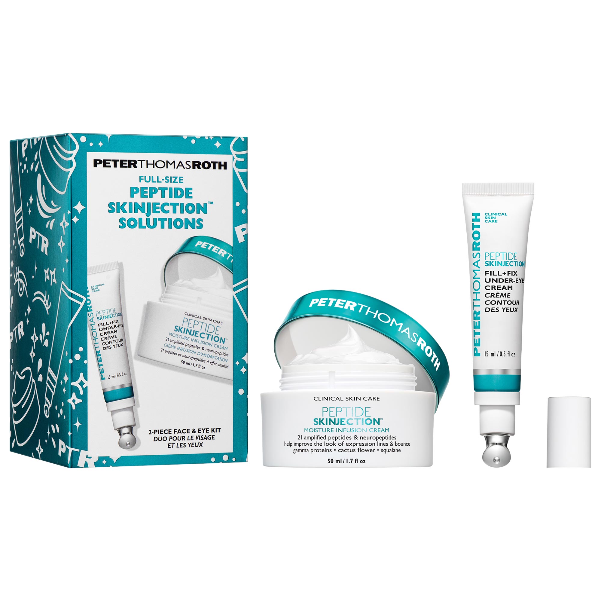 Thumbnail of Peter Thomas Roth Full-Size​ Peptide Skinjection™​ 2-Piece Skincare Set with Under-Eye Cream and Moisturizer