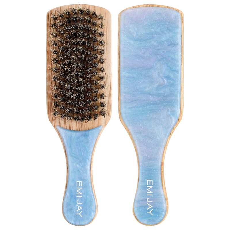 Mini Boar Bristle Smoothing Hair Brush thumbnail 2