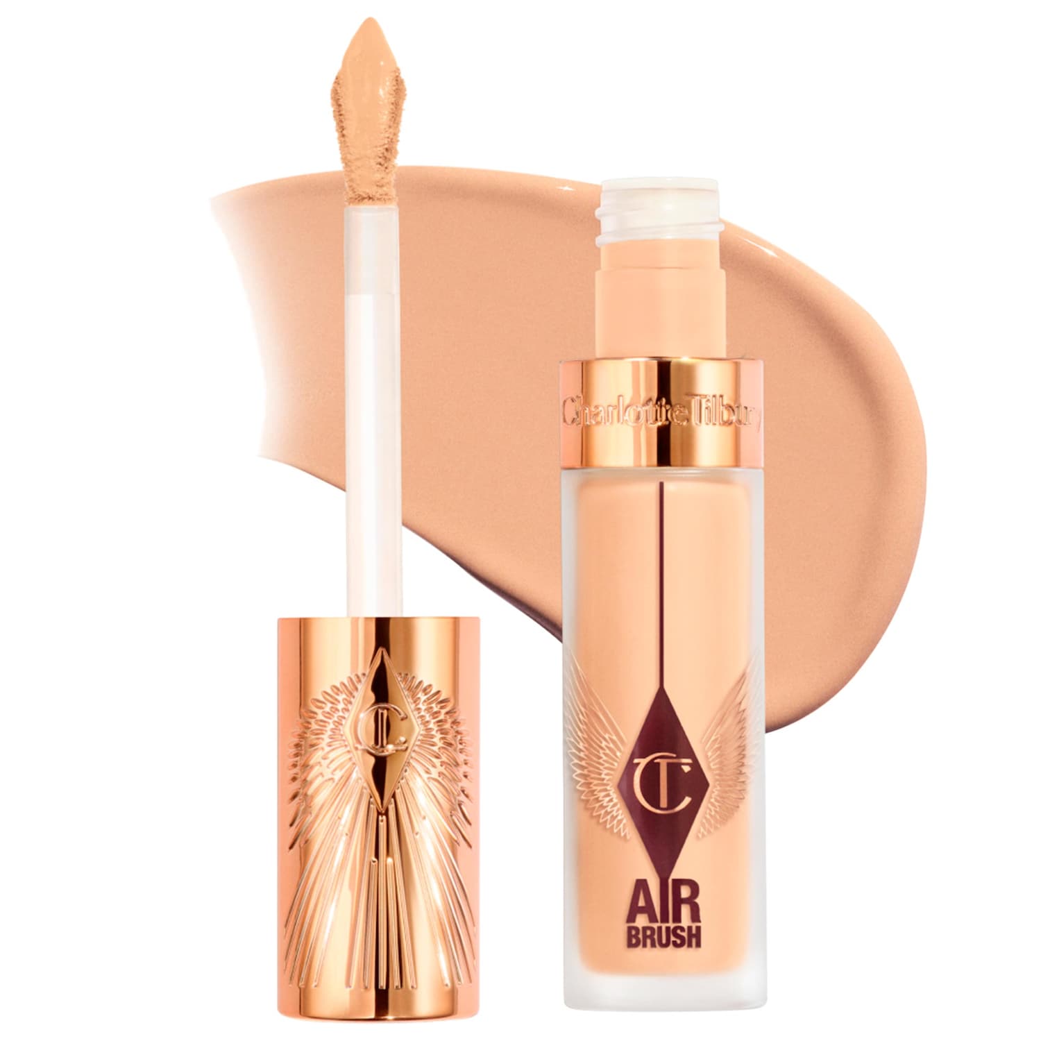 Charlotte Tilbury Airbrush Flawless Crease-Proof Long-Wear Blur Concealer with Hyaluronic Acid in 5.5 Medium