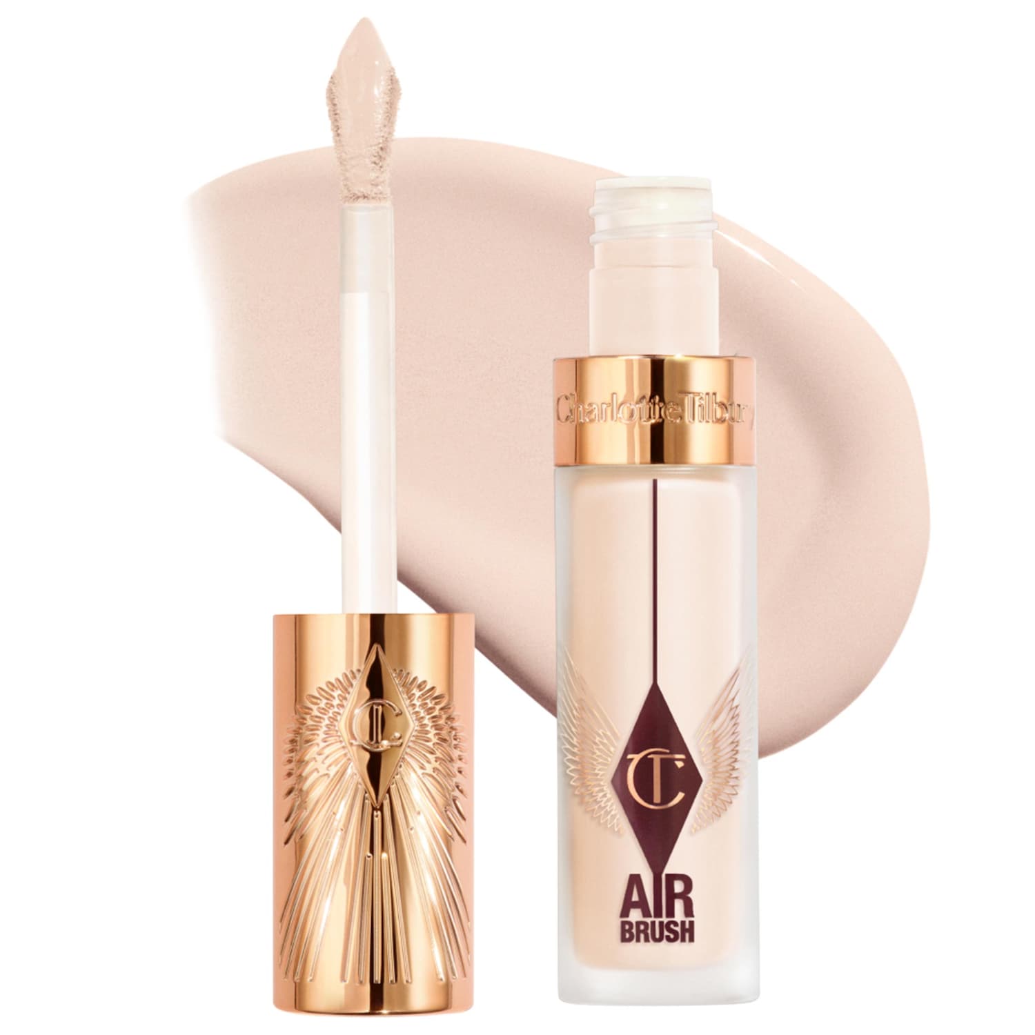 Charlotte Tilbury Airbrush Flawless Crease-Proof Long-Wear Blur Concealer with Hyaluronic Acid in 3 Fair