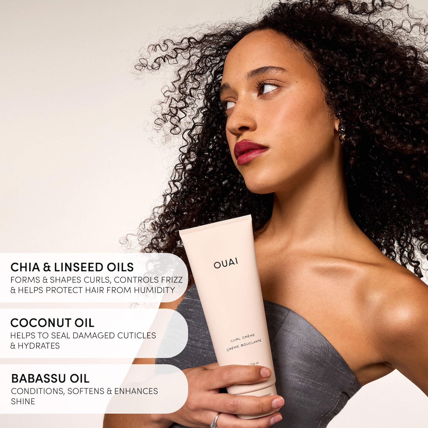 Anti-Frizz Curl Styling Cream with North Bondi Fragrance