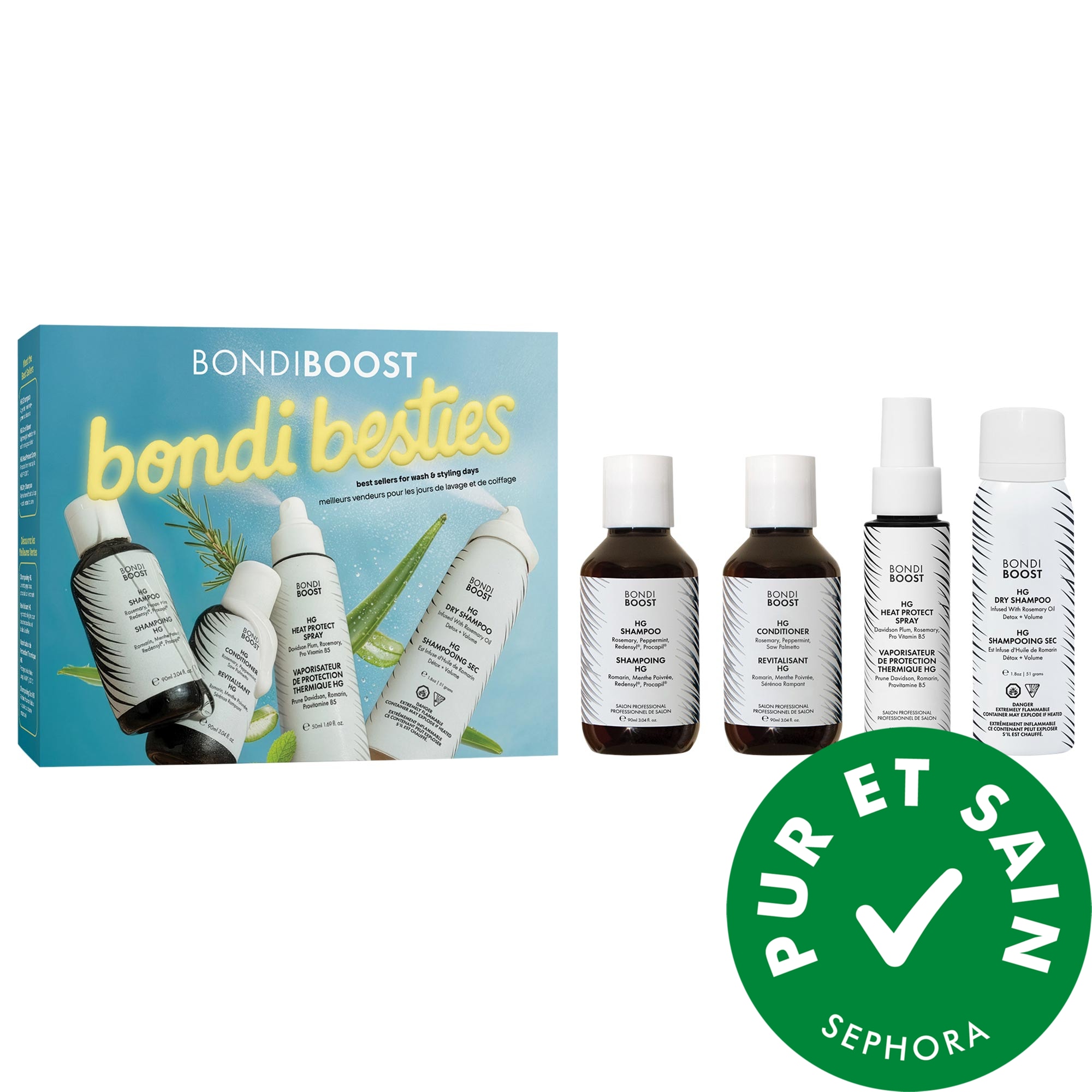 BondiBoost Ensemble-cadeau pour cheveux clairsemés Bondi Besties Minis