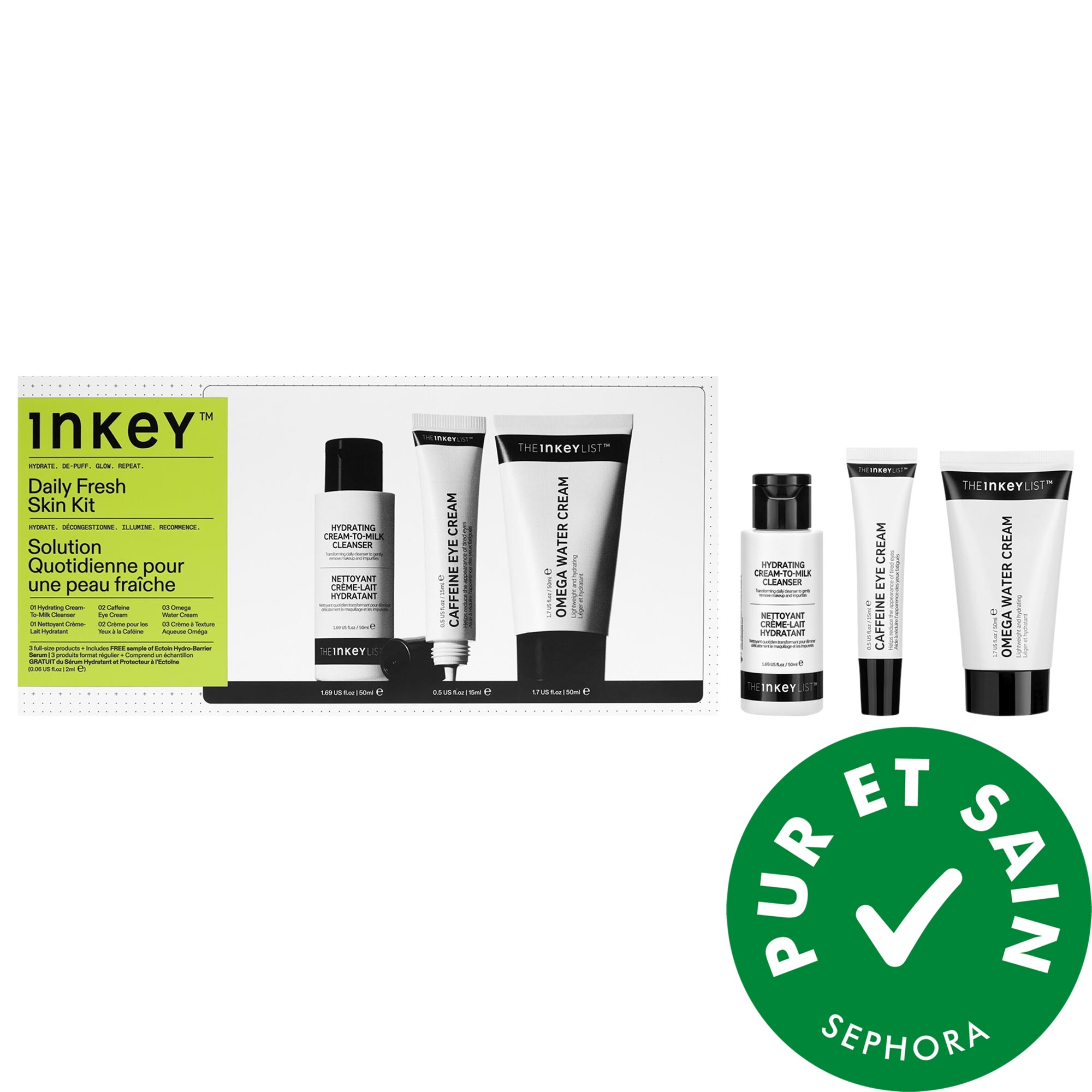 The INKEY List Ensemble fraîcheur quotidienne pour la peau