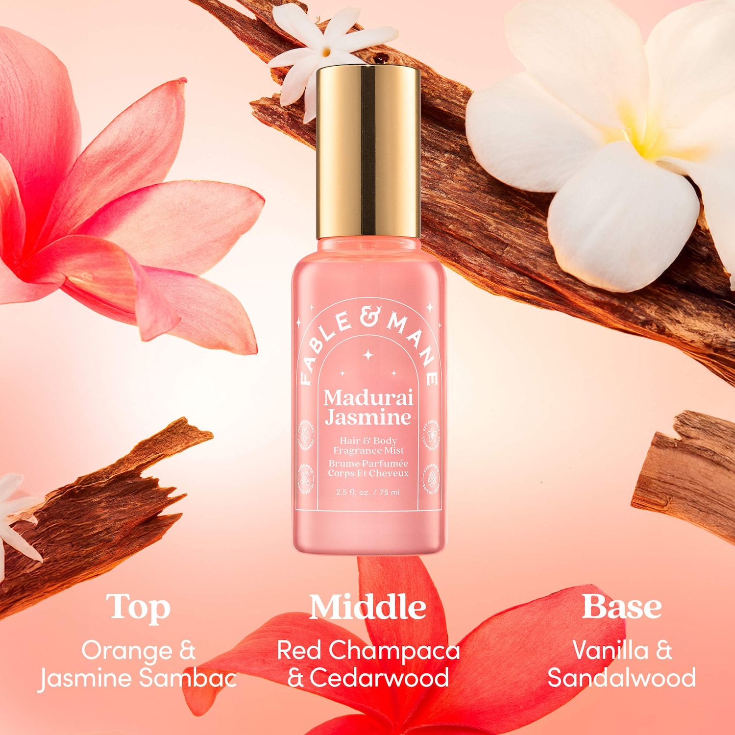 Fable & Mane Madurai Jasmine Hair & Body Mist - Thumbnail 2