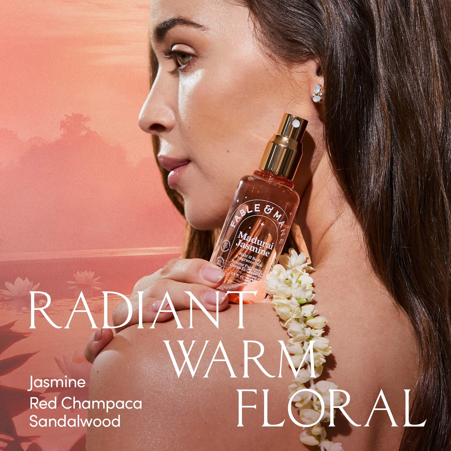 Fable & Mane Madurai Jasmine Hair & Body Mist - Thumbnail 4