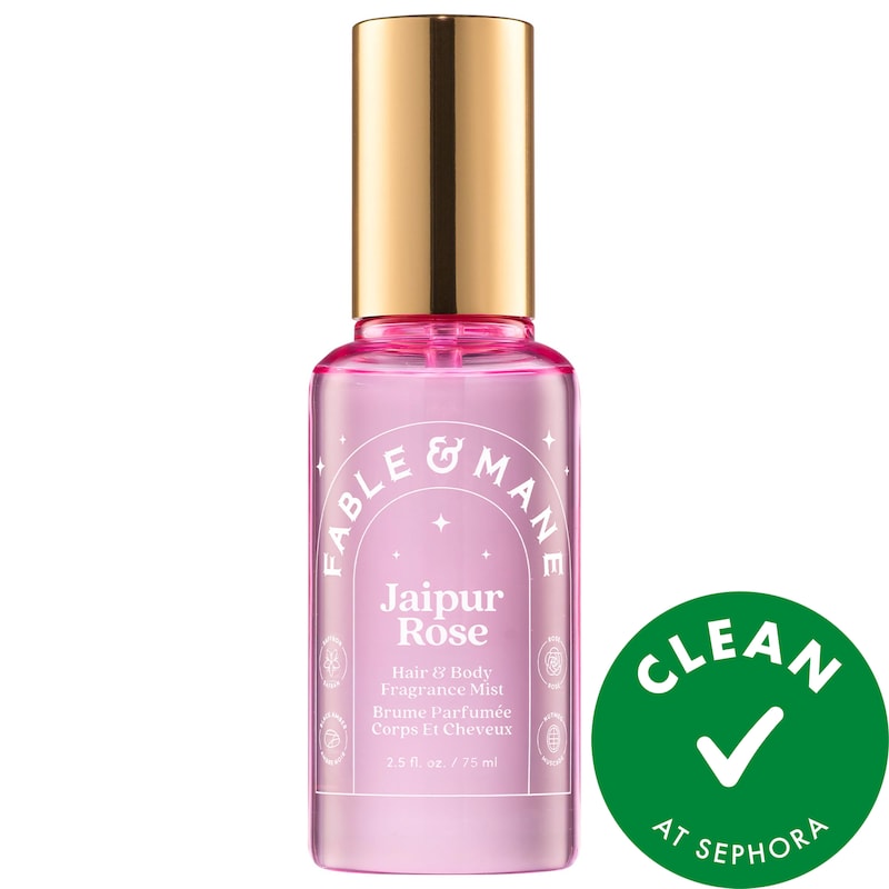 Jaipur Rose Hair & Body Mist with Saffron + Black Amber