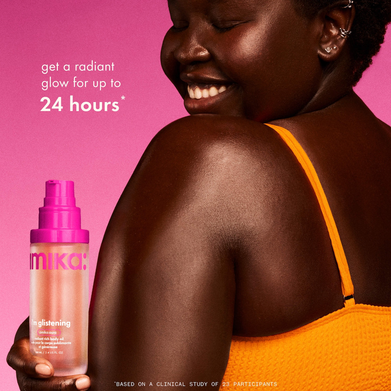 I'm Glistening Radiant Rich Body Oil - amika | Sephora