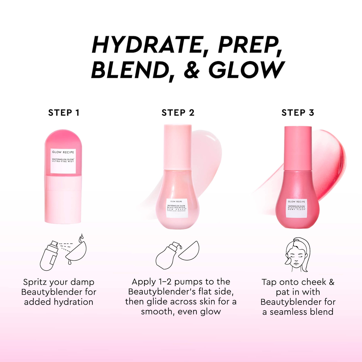 Glow Recipe X Beautyblender Watermelon Glow Bestsellers - Glow