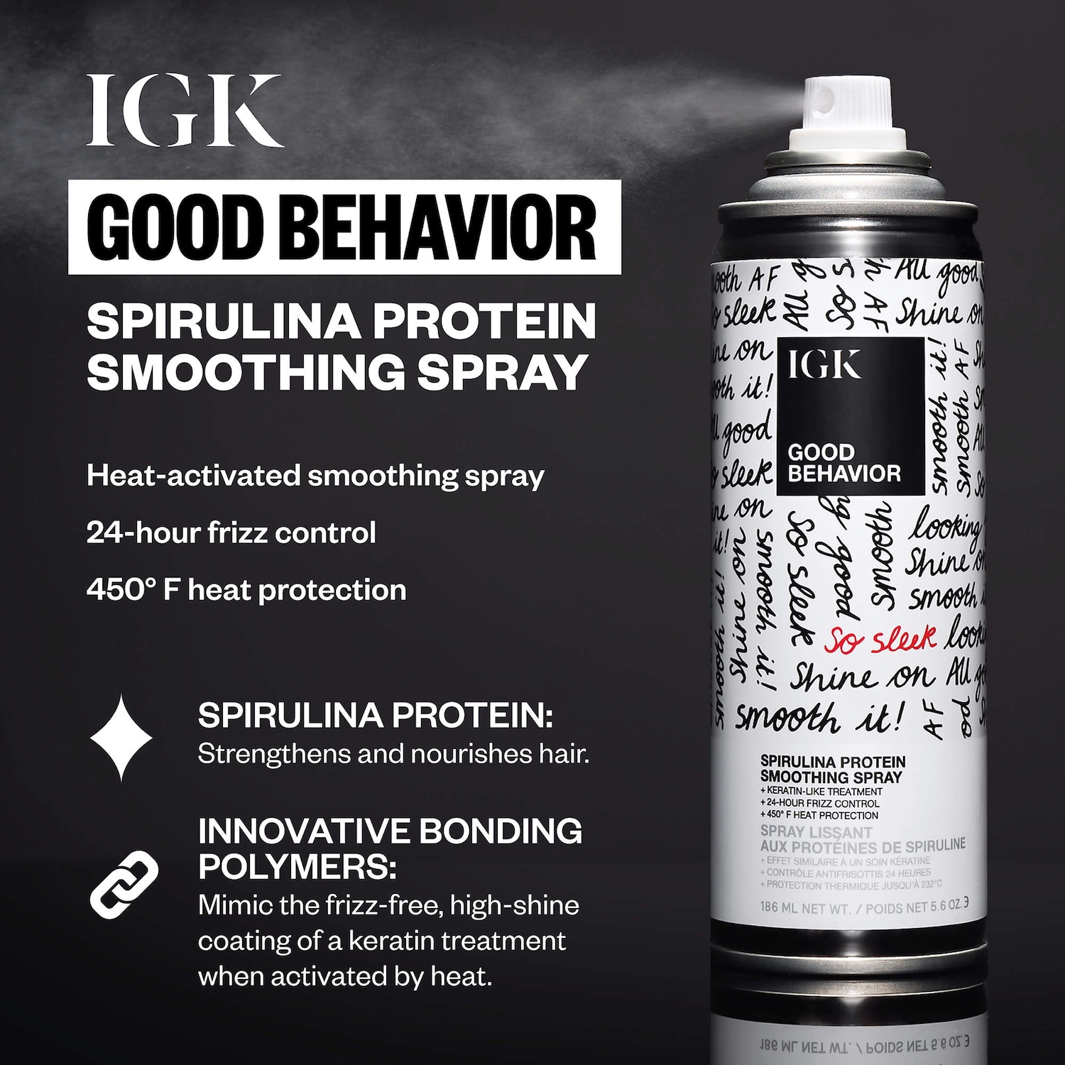 IGK Good Behavior Smoothing Spray & Antisocial Dry Hair Mask