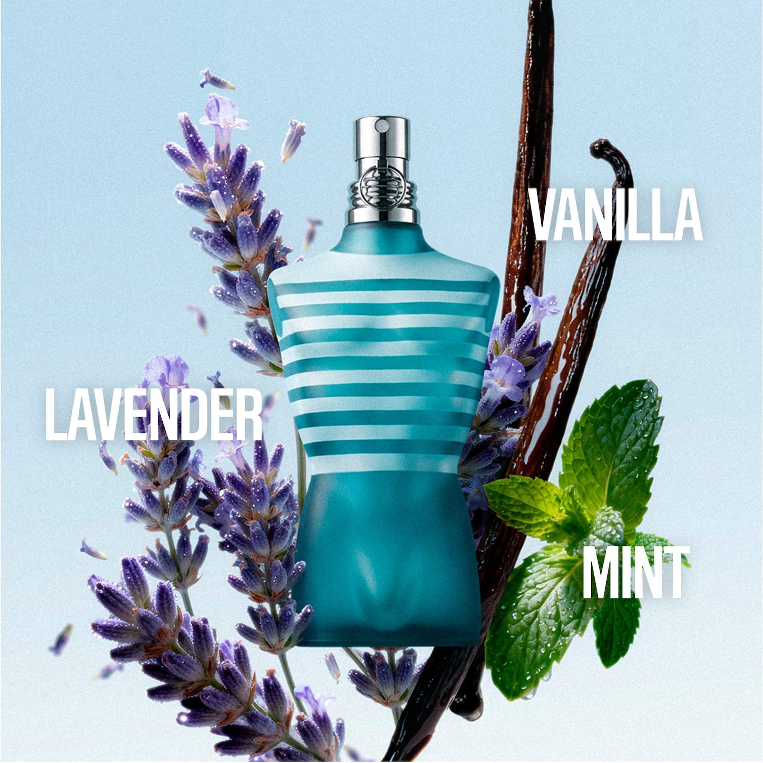Le Male Eau de Toilette Travel Spray with Mint & Vanilla - Jean