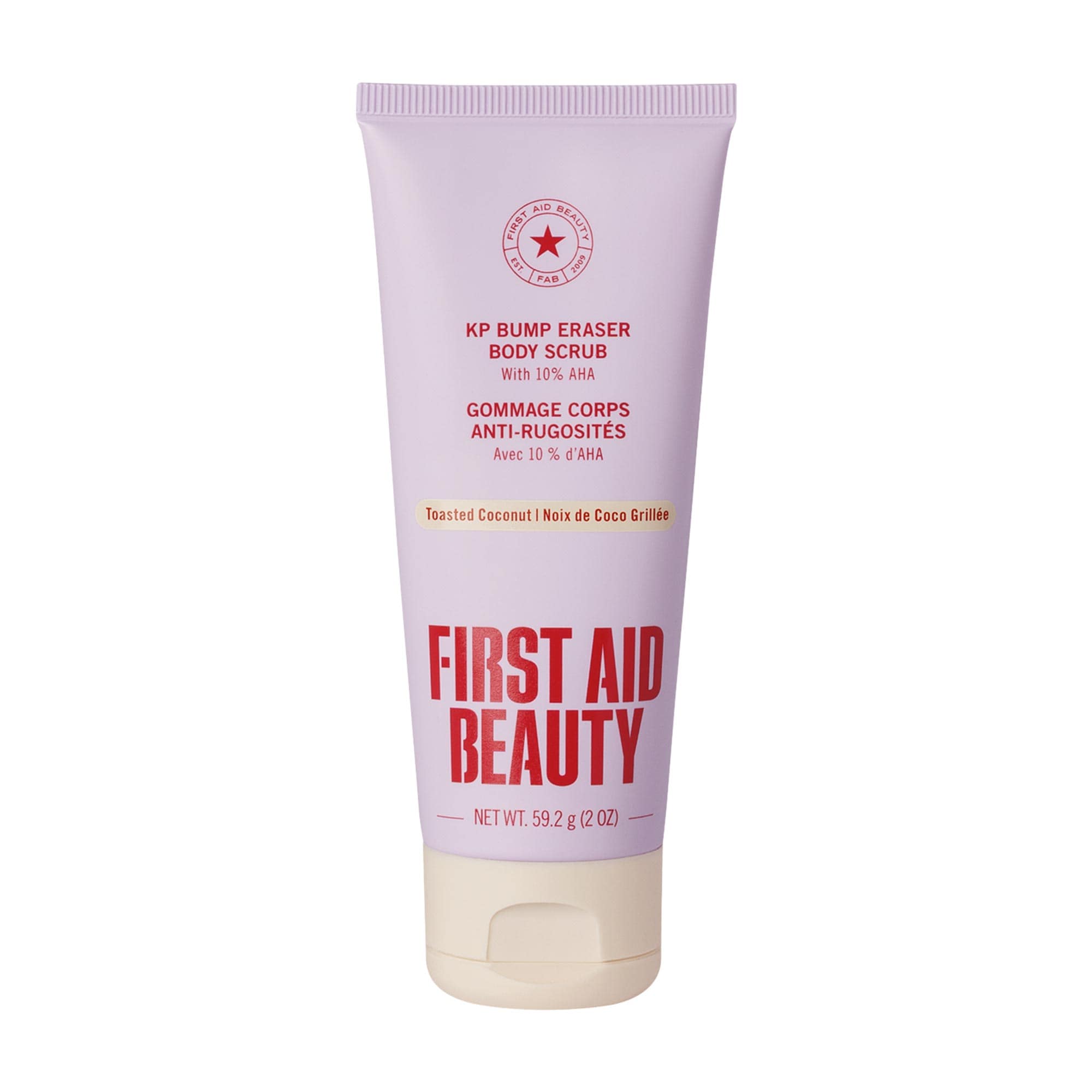 First Aid Beauty KP Bump Eraser Body Scrub with 10% AHA - Exfoliant for Keratosis Pilaris
