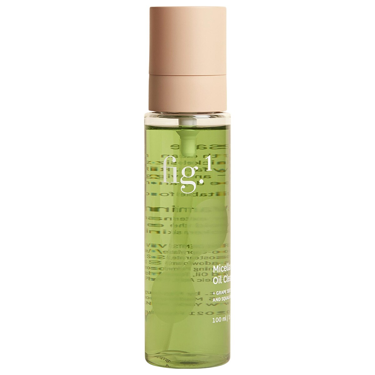 Fig.1 Micellar Oil Refillable Cleanser for SPF + Makeup Removal