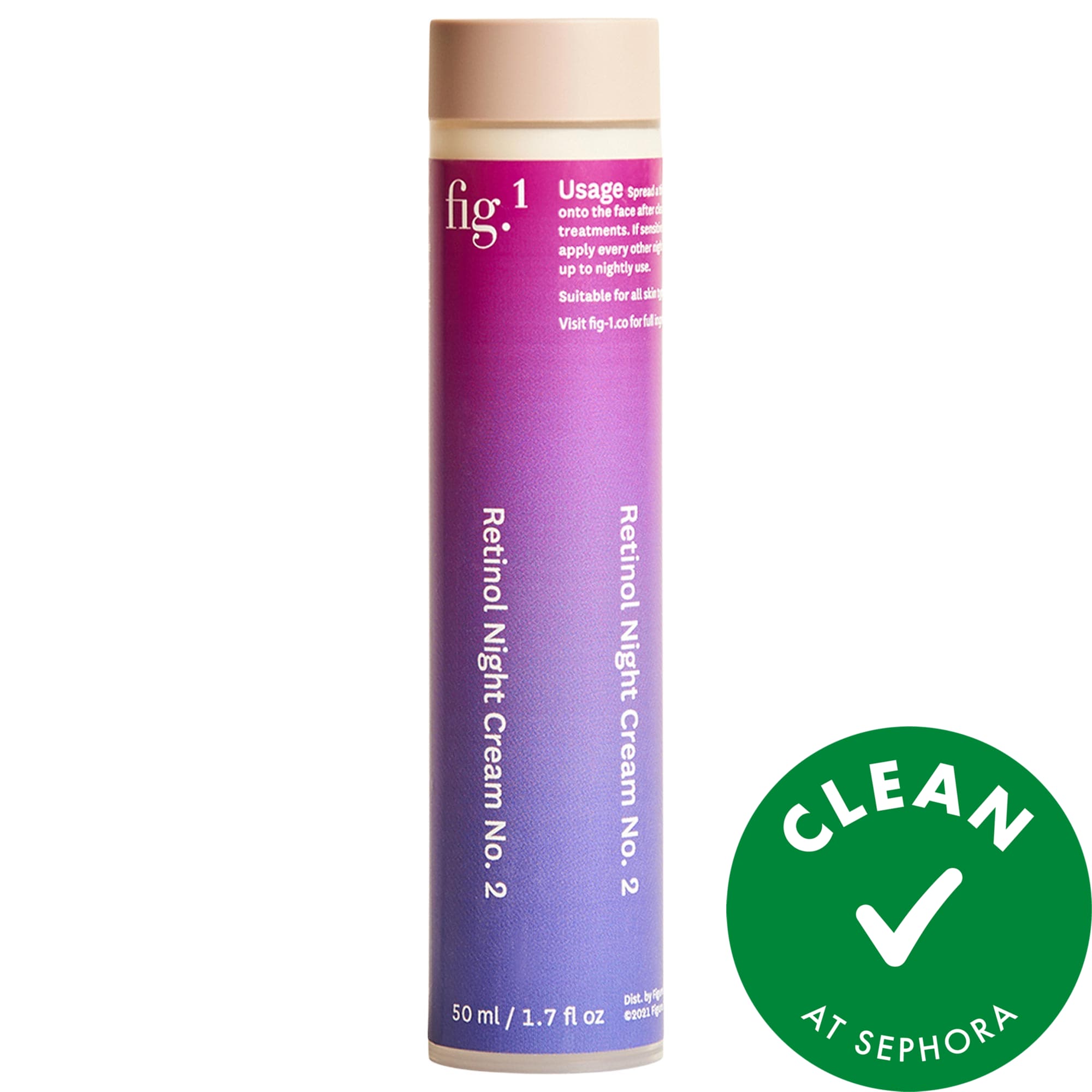 Fig.1 0.3% Retinol Refillable Night Cream for Fine Lines + Wrinkles 1.7 oz/50 ml