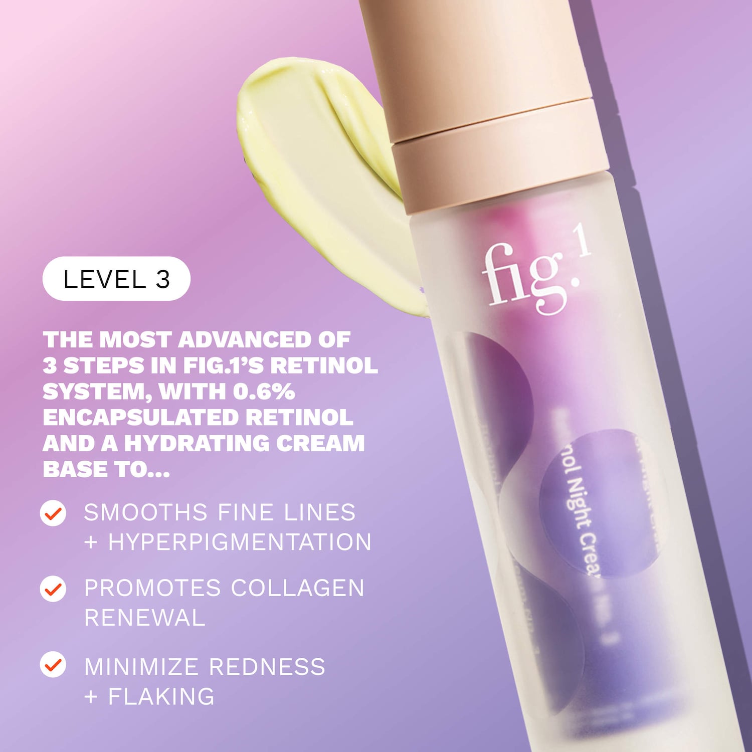 0.6% Retinol Refillable Night Cream for Fine Lines + Wrinkles