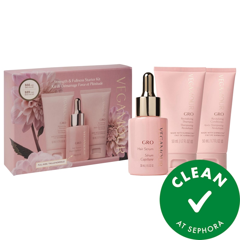 GRO Hair Serum and Mini Shampoo and Conditioner Gift Set