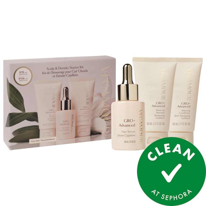 GRO+ Advanced Hair Serum and Mini Shampoo and Conditioner Gift Set