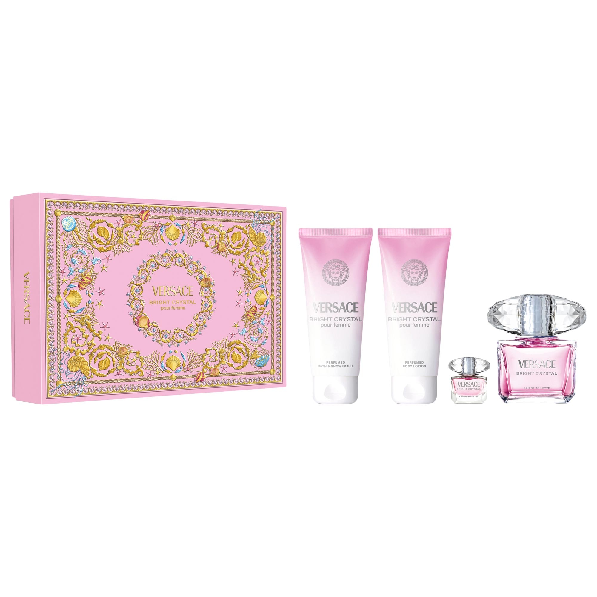 VERSACE ブライトクリスタル オードトワレ 90ml ギフトセット Bright Crystal Eau de Toilette Gift Set - Versace | Sephora