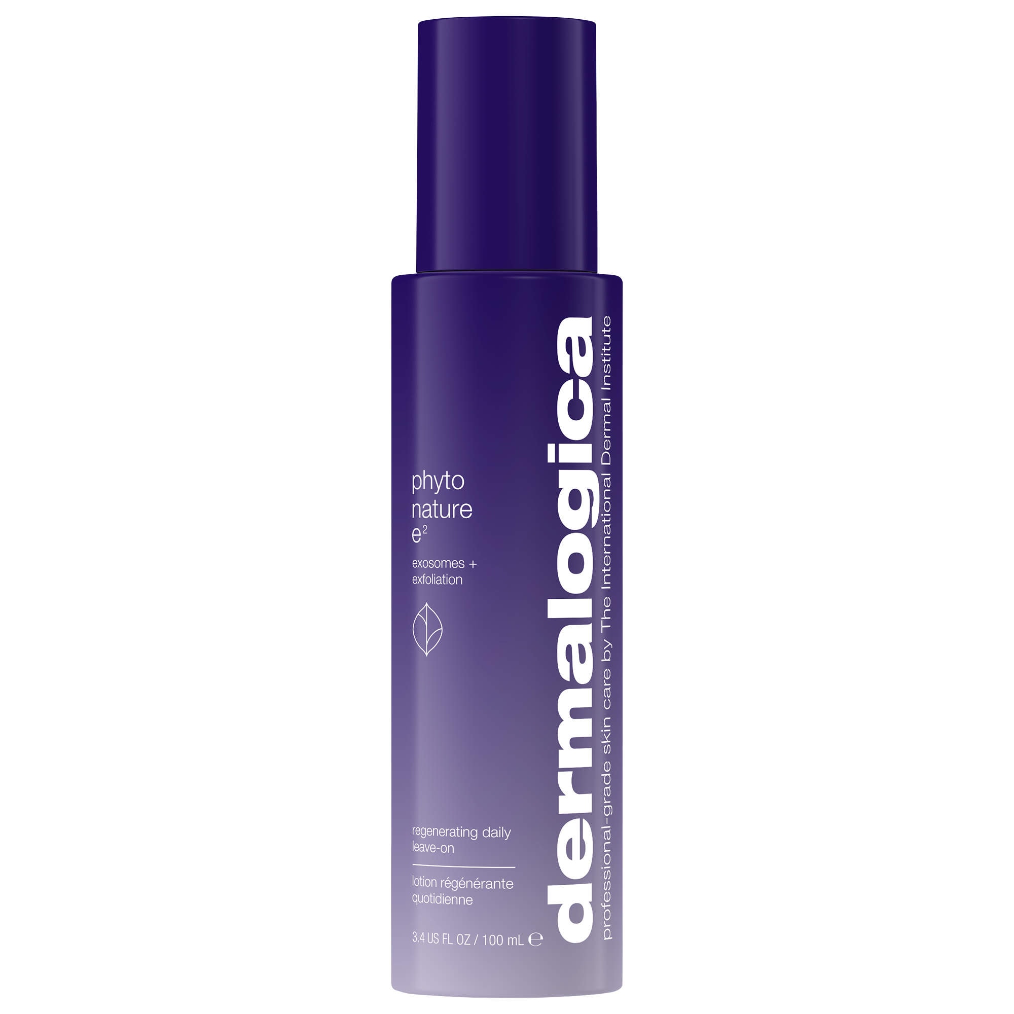 Dermalogica Phyto Nature E² Exosome + Exfoliation Leave-On Treatment Serum for Smoother Texture, Brighter Skin & Wrinkles 3.4 oz/100 mL