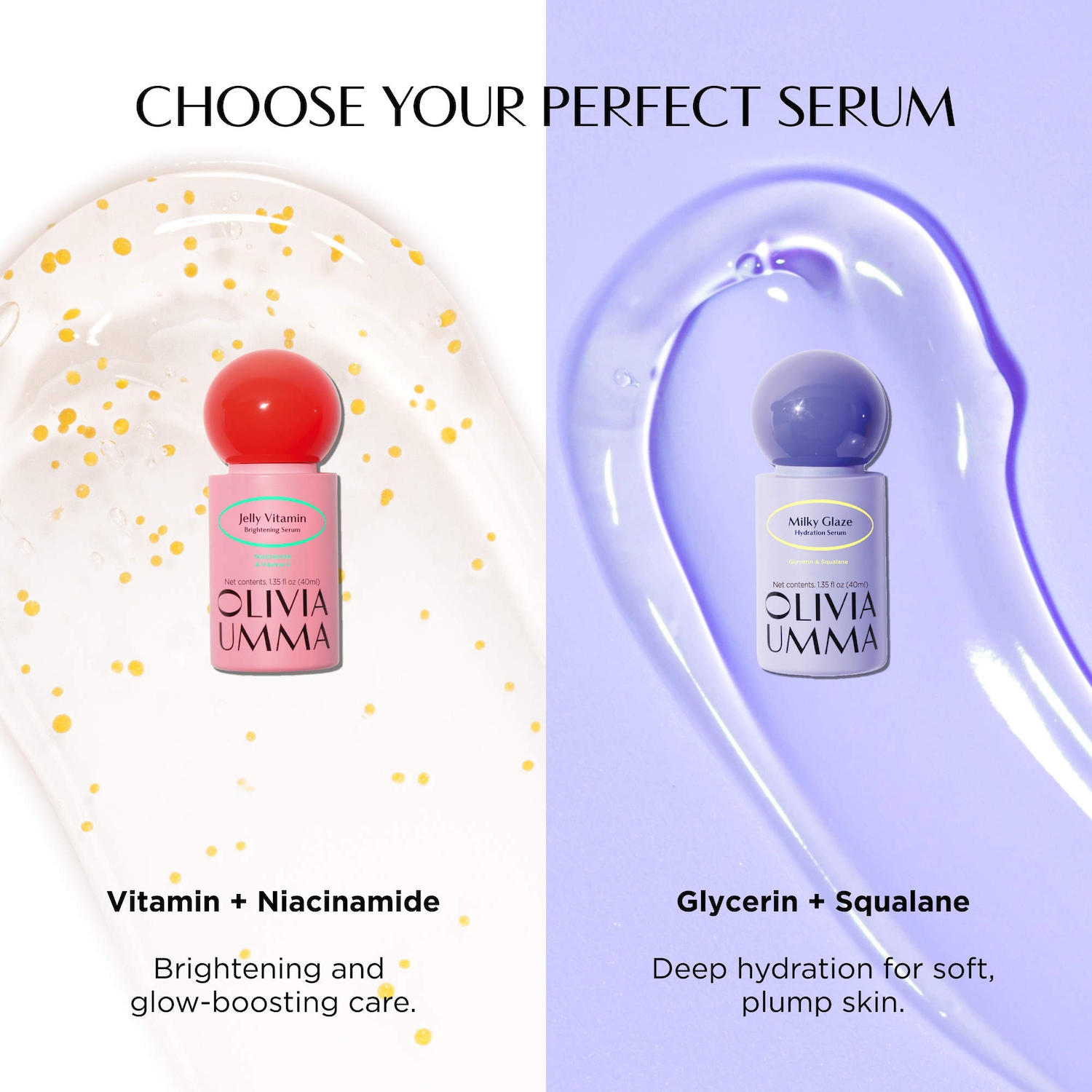 Milky Glaze Hydration Serum with Squalane - OLIVIAUMMA | Sephora