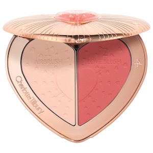 Charlotte Tilbury Pillow Talk Beauty Soulmates Airbrush Flawless Finish Brightening and Blush Powder Palette INTERNATIONAL SHIPPING
