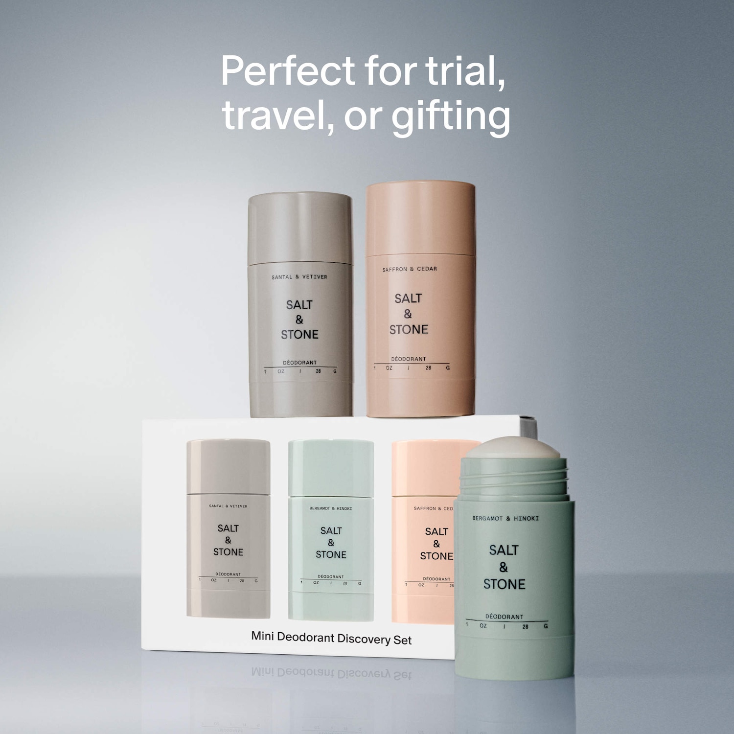 Mini Deodorant Discovery Gift Set - Salt & Stone | Sephora