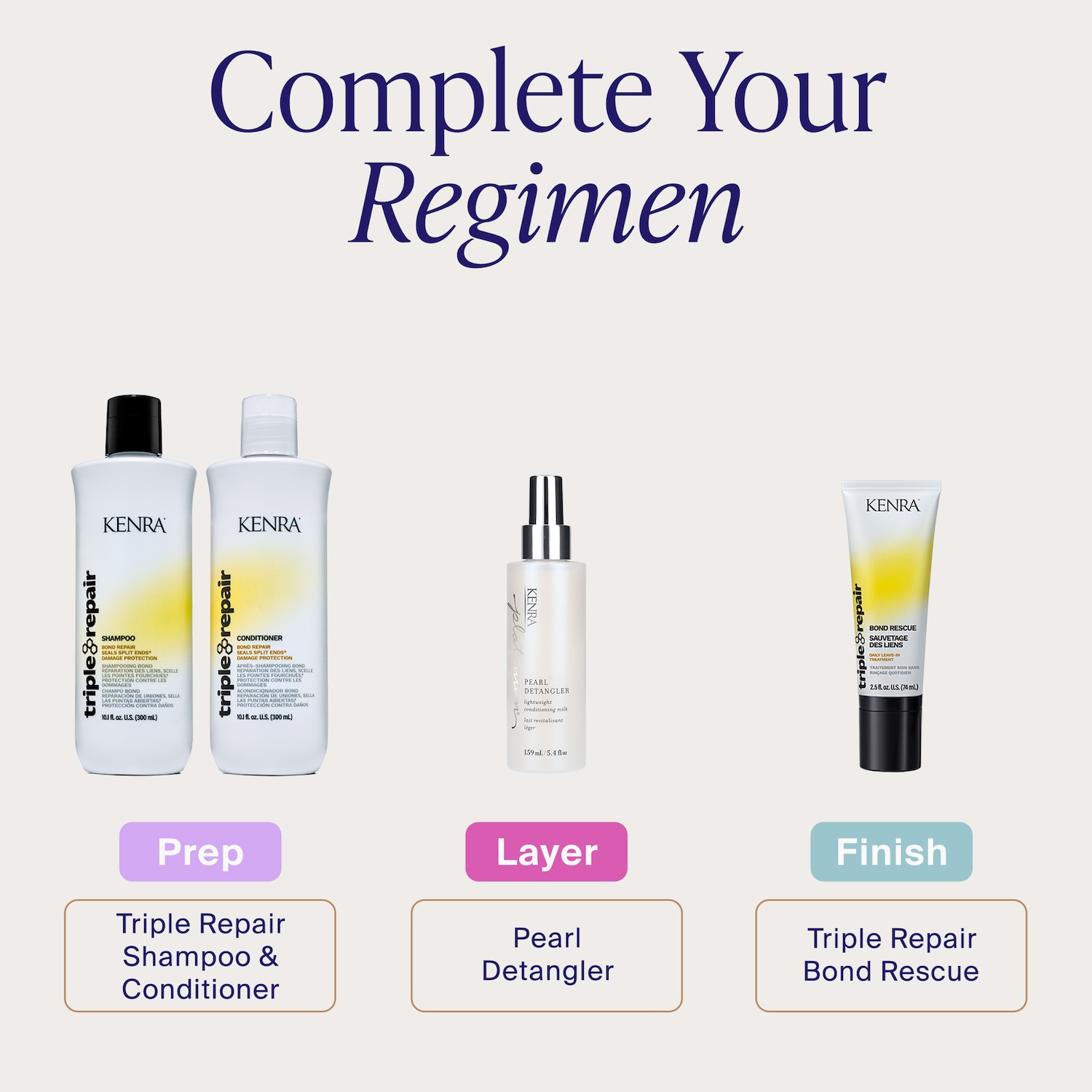 Triple Repair Bond Rescue Leave-In Treatment for Damaged Hair