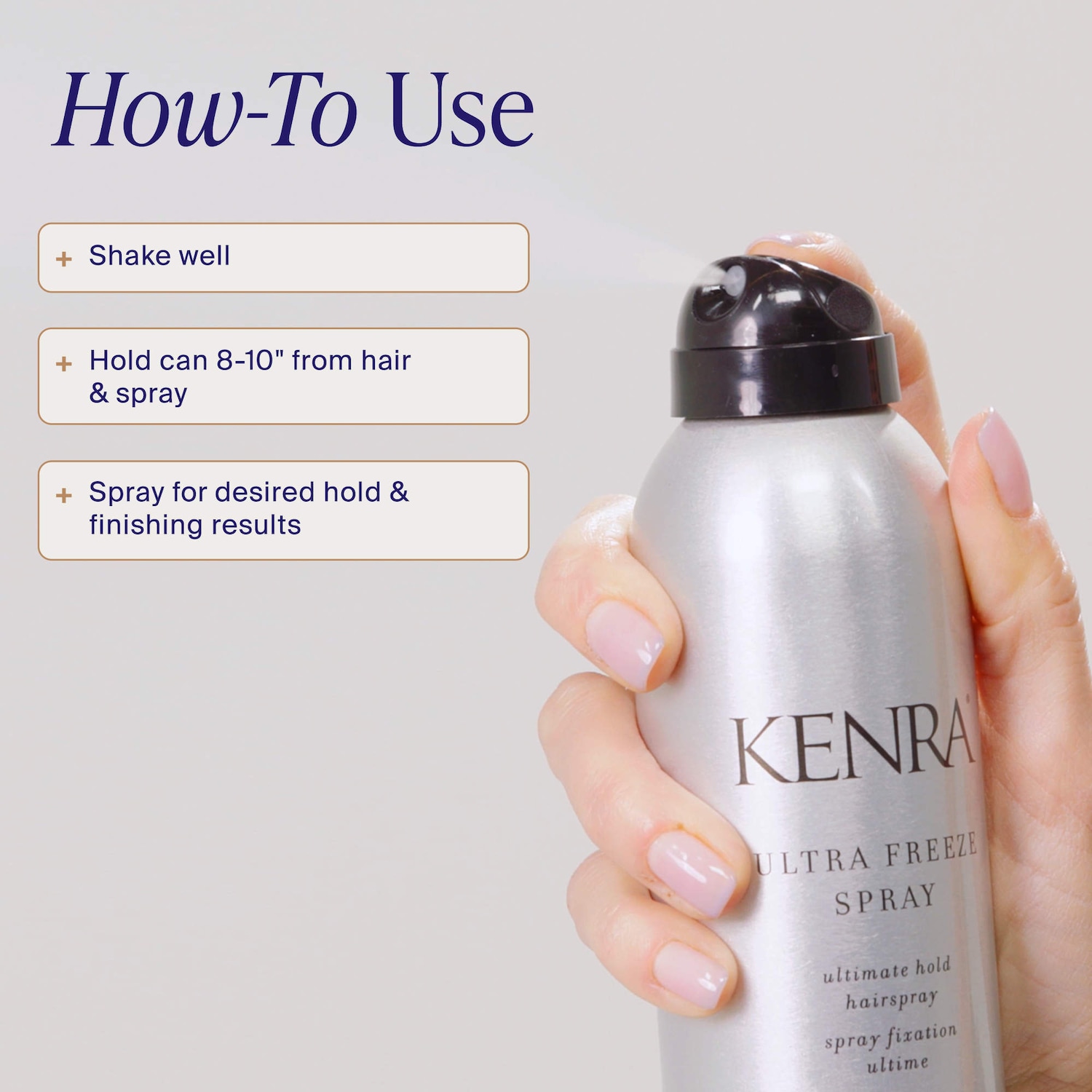 Ultra Freeze Hairspray 30 for Strong Hold - Kenra Professional