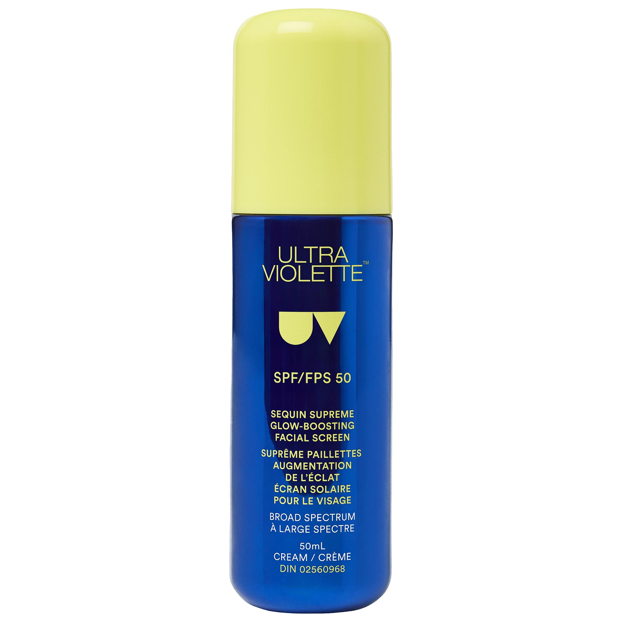 Ultra Violette Sequin Supreme SPF 50 Glow-boosting Facial Sunscreen Moisturizer and Primer 1.7 oz/50 ml