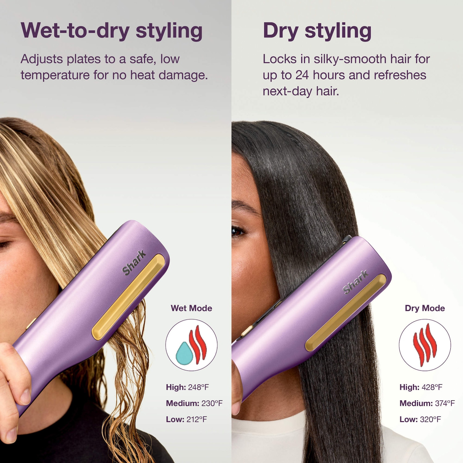 Shark SilkiPro™ Straight Wet to Dry Straightener + Rapid Blow