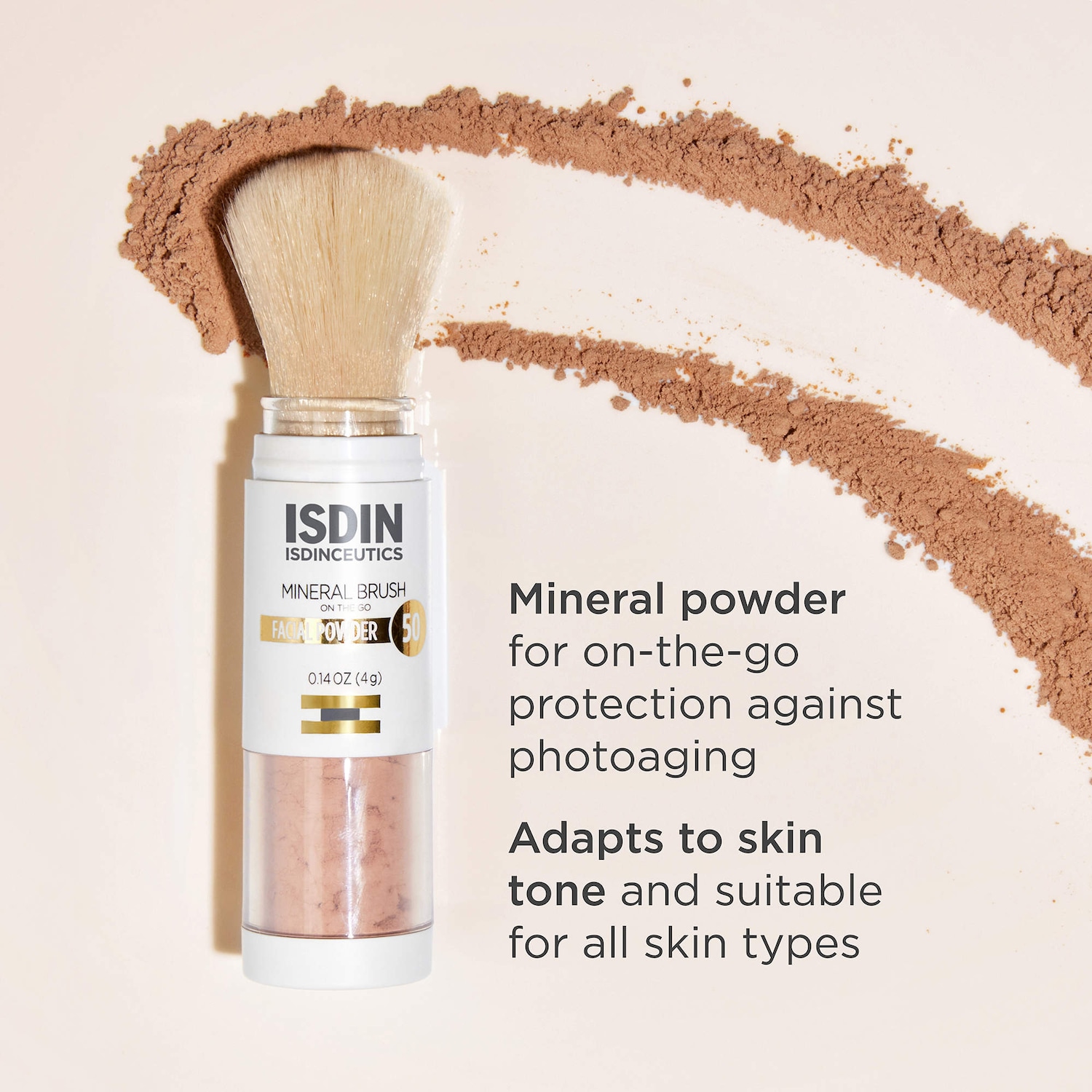 Mineral Brush Facial Reapplication Powder - ISDIN | Sephora