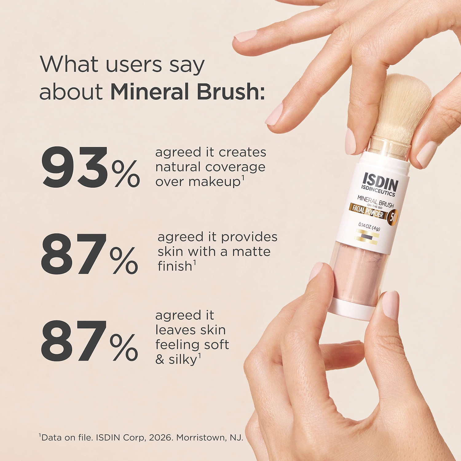Mineral Brush Facial Reapplication Powder - ISDIN | Sephora