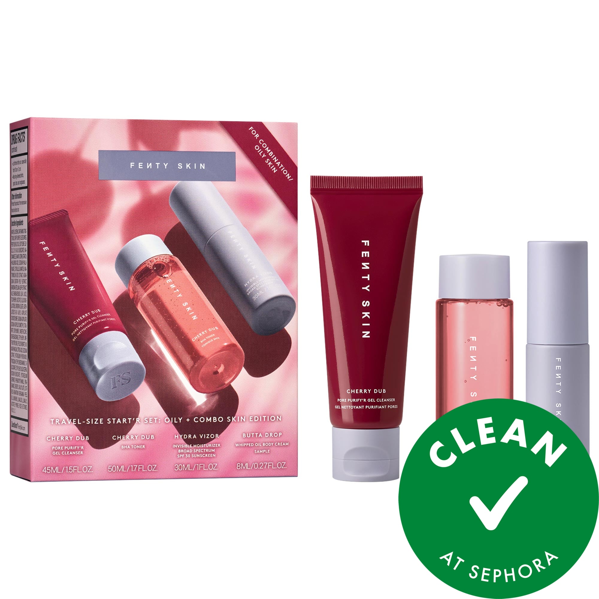 Fenty Beauty by Rihanna Travel-Size Start'r Set: Oily + Combo Skin Edition