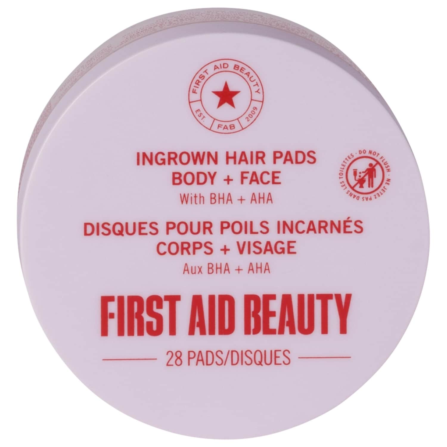 Подушечки против вросших волос First Aid Beauty с AHA и BHA для тела и лица — фото 1