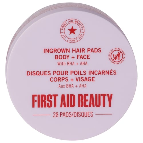 Подушечки против вросших волос First Aid Beauty с AHA и BHA для тела и лица